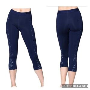 NIKE PRO DRI-FIT Linear Rain Printed Capri Tights